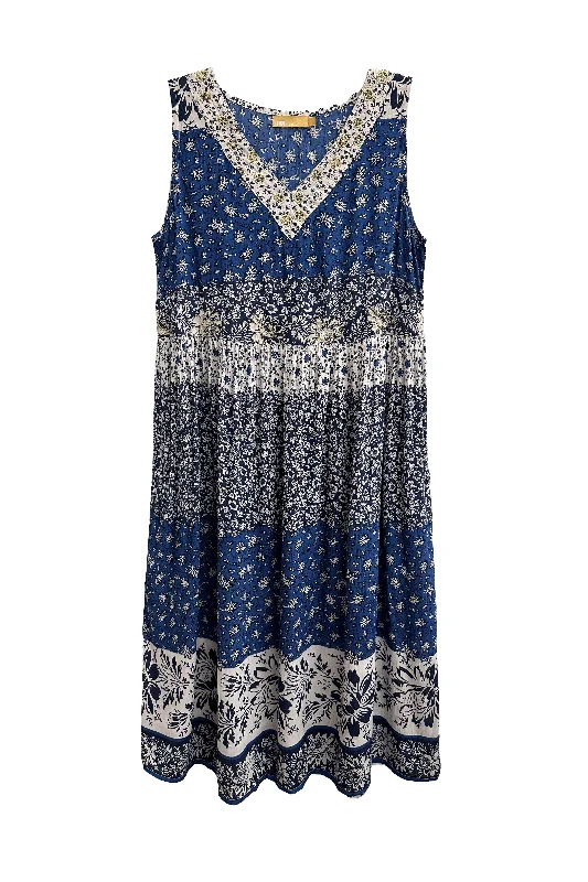 La Cera Tiered Print Sundress