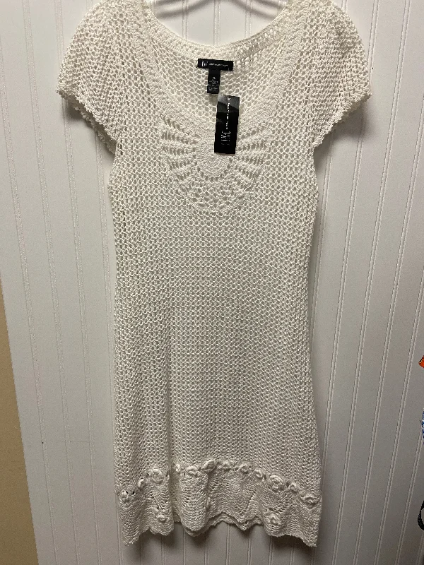 White Dress Casual Midi Inc, Size Xl