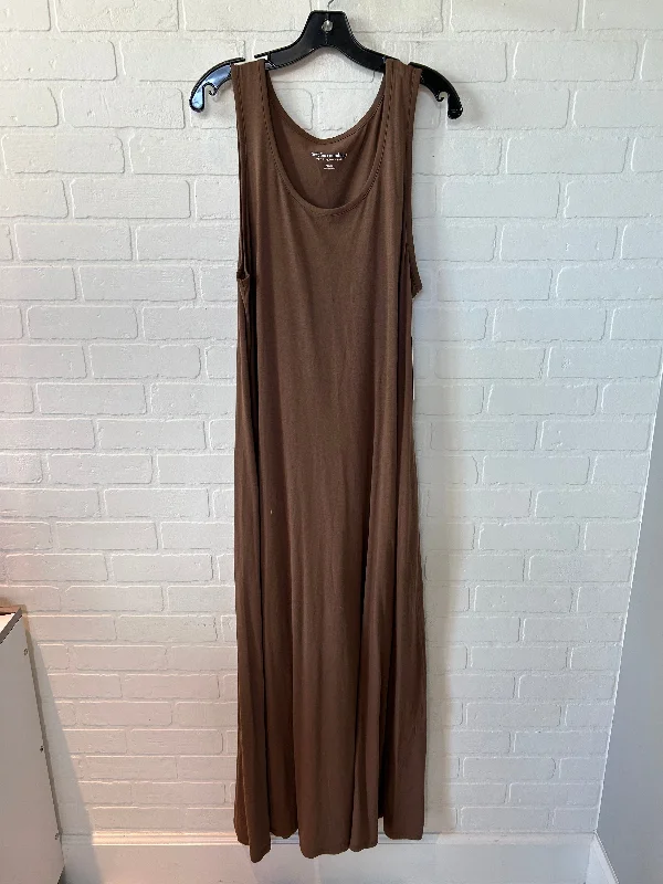 Brown Dress Casual Maxi Soft Surroundings, Size Xl