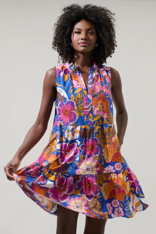 Eveline Floral Gemmely Shift Mini Dress