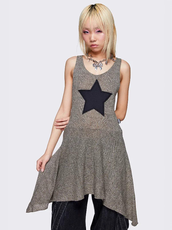 Nebula Asymmetric Mini Dress