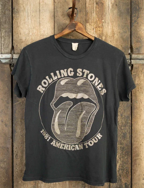 Rolling Stones "Start Me Up" Crew Tee, Coal