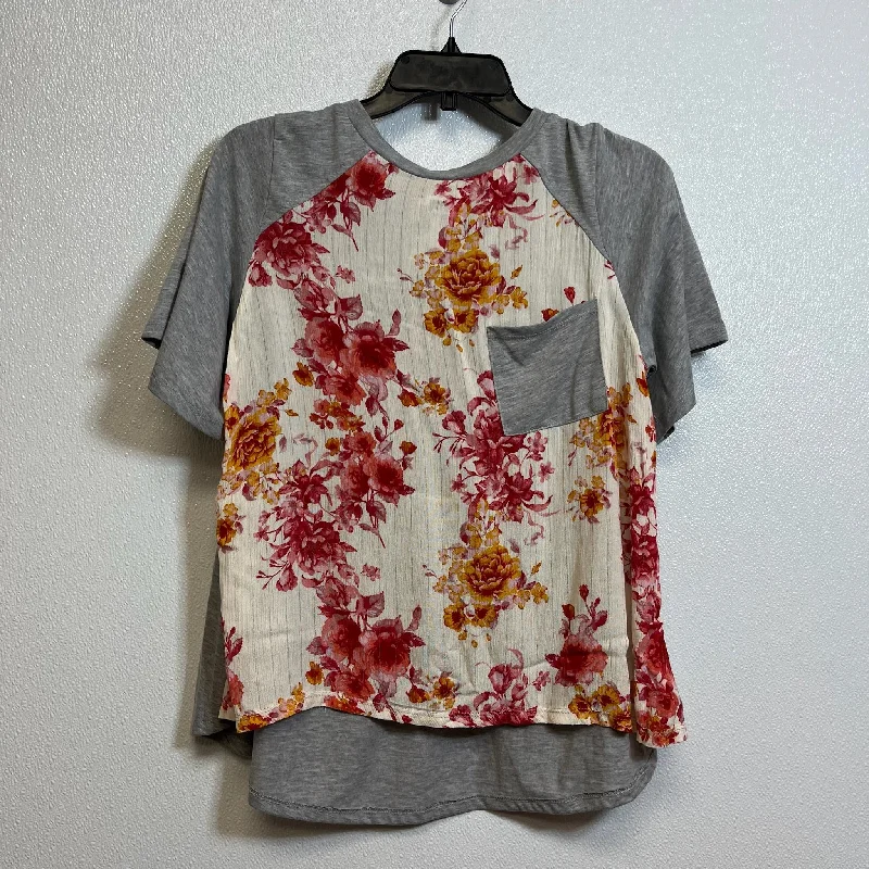 Top Short Sleeve By Altard State In Floral, Size: M