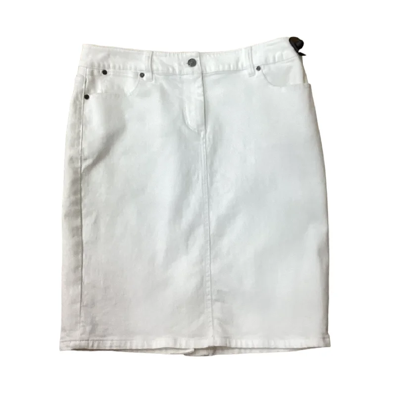 White Skirt Midi Talbots, Size 8