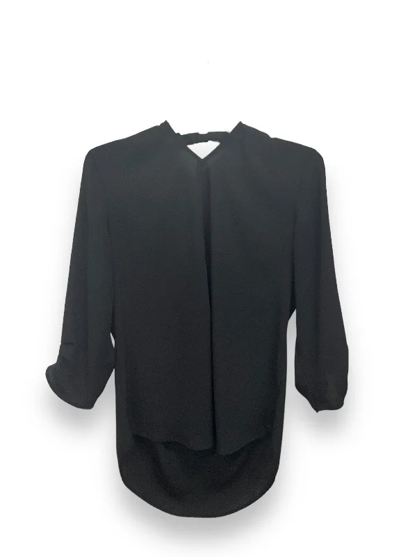 Blouse 3/4 Sleeve By Daniel Rainn In Black, Size: M