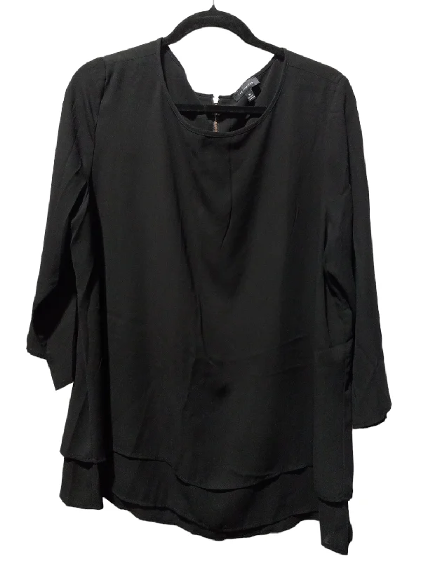 Blouse 3/4 Sleeve By Limited In Black, Size: Xl