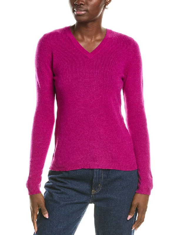 Forte Cashmere V-Neck Cashmere Sweater