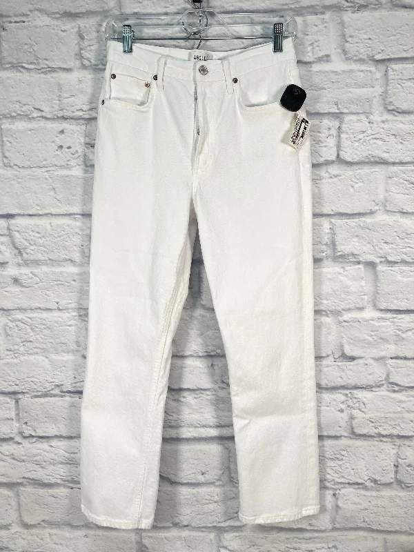 Jeans Designer By Agolde In White, Size: 4