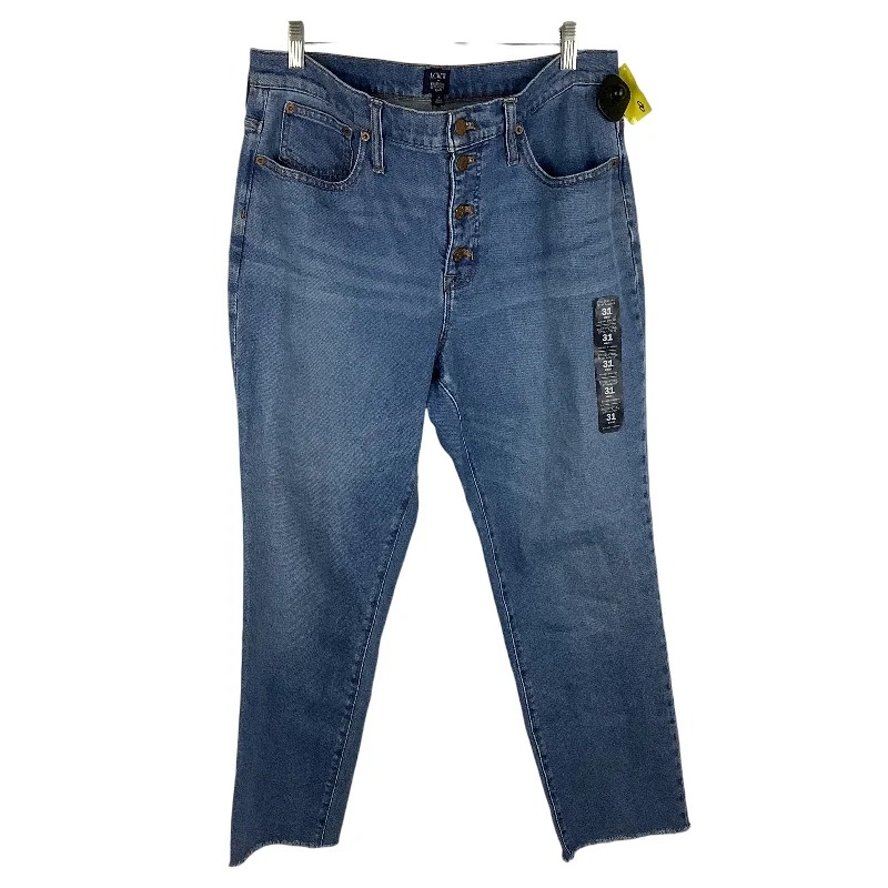 Jeans Straight By J. Crew In Blue Denim, Size: 10 (31)