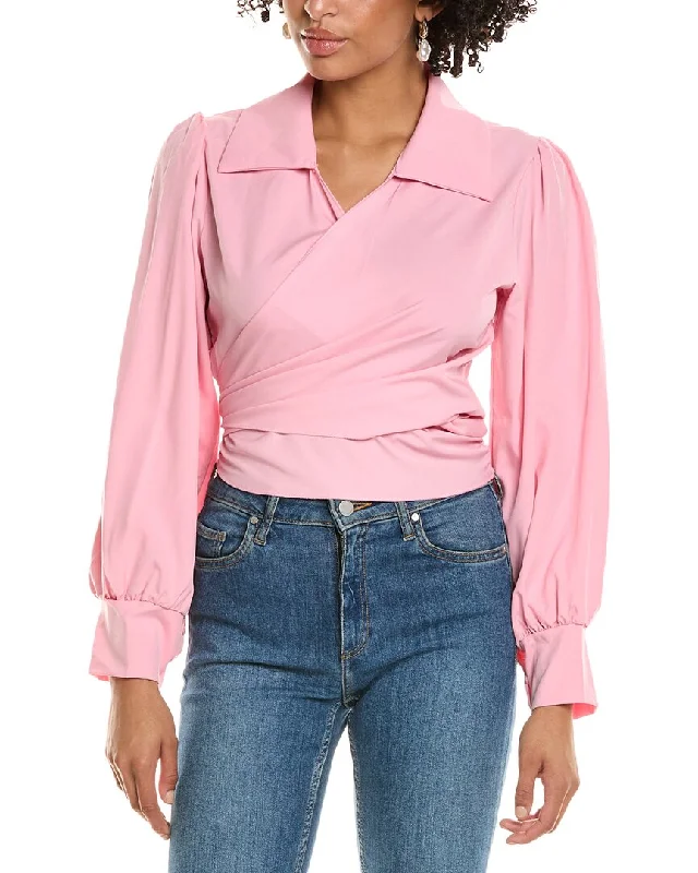 Madison Miles Wrap Top