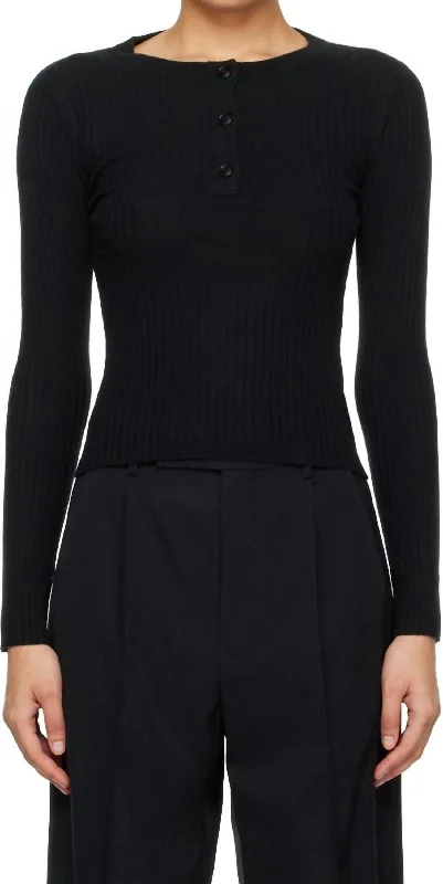 Noa Cashmere Sweater In Black