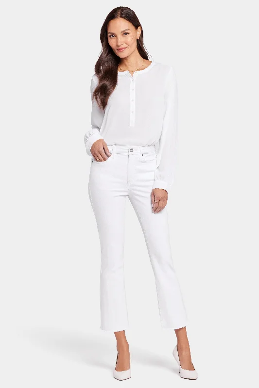 Slim Bootcut Ankle Jeans - Optic White