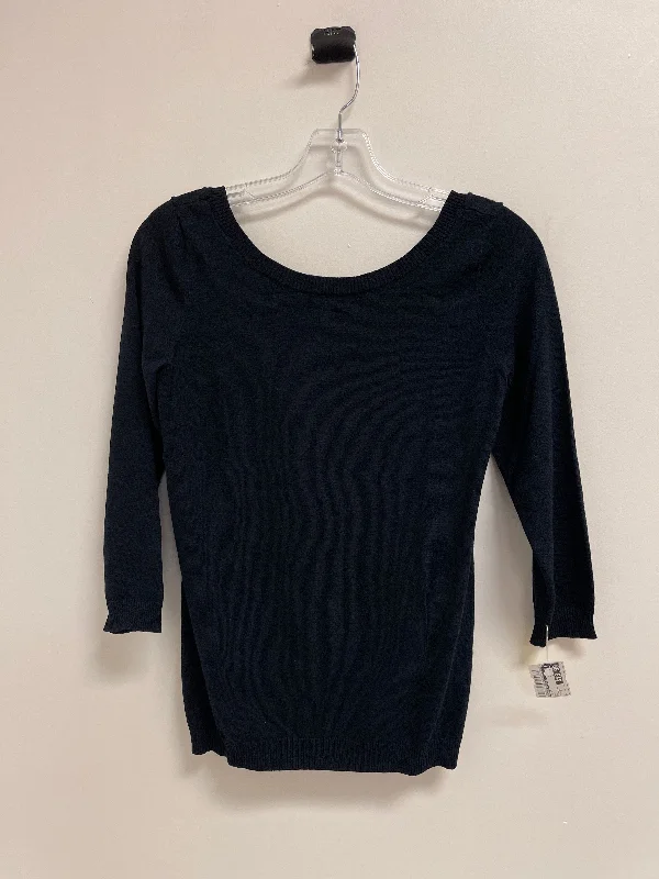 Top Long Sleeve By Banana Republic In Navy, Size: Mp