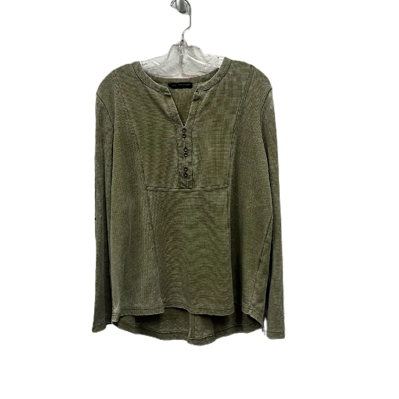 Top Long Sleeve By Jane And Delancey In Green, Size: Xl