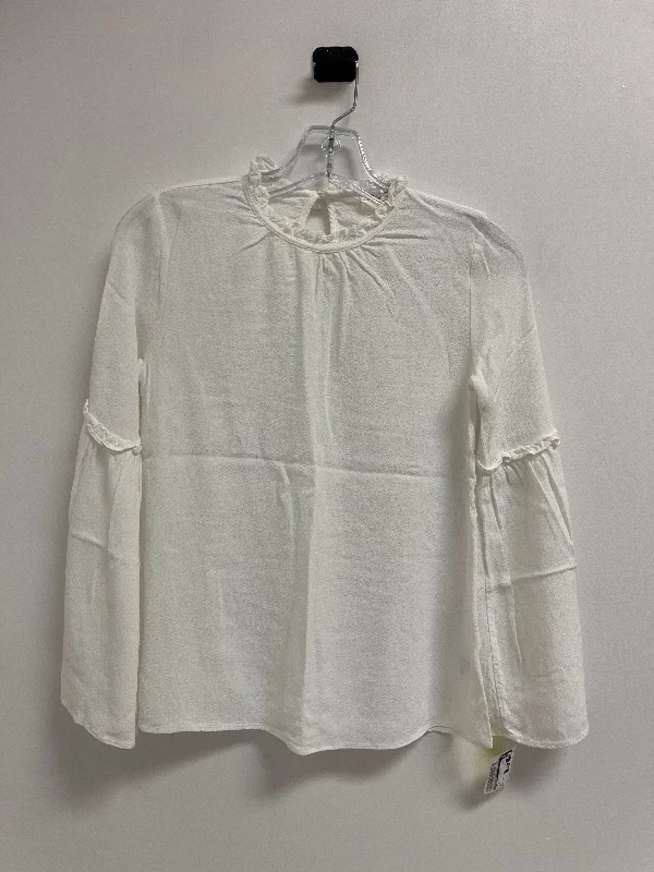 Top Long Sleeve By Sienna Sky In White, Size: Xs