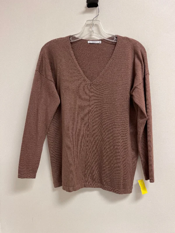 Top Long Sleeve By Staccato In Brown, Size: S