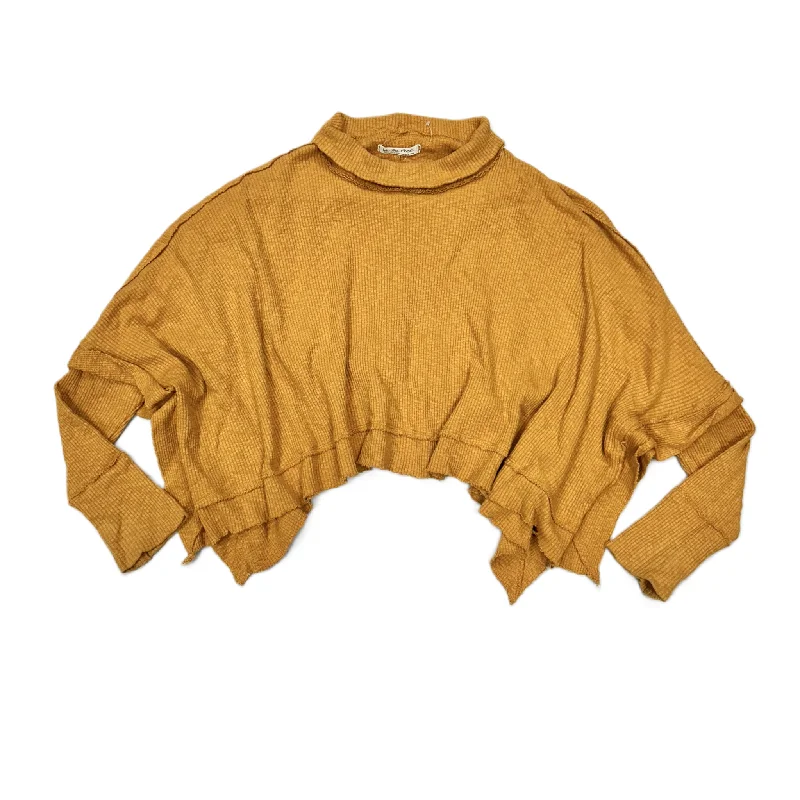 Top Long Sleeve By We The Free In Yellow, Size: S